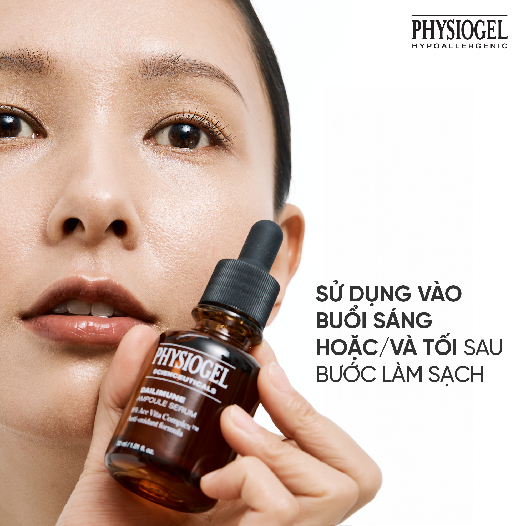 Tinh chất dưỡng trắng chống Oxy hóa Physiogel Scienceuticals Dailimune Ampoule Serum 10ml